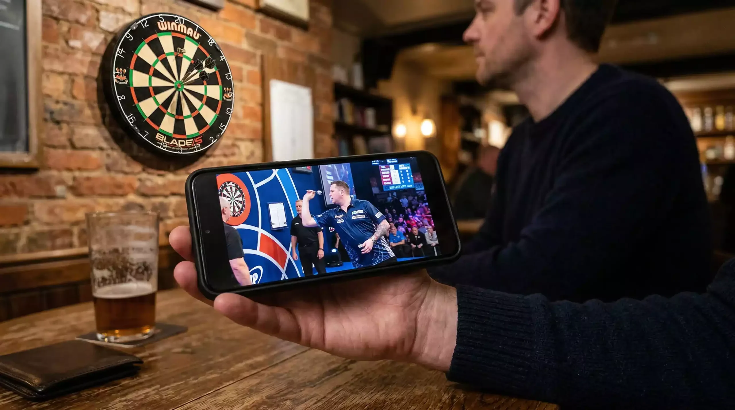 Dartscheibe in Nahaufnahme mit klar sichtbaren Doppel- und Triplefeldern – Darts-Regeln für Sportwetten